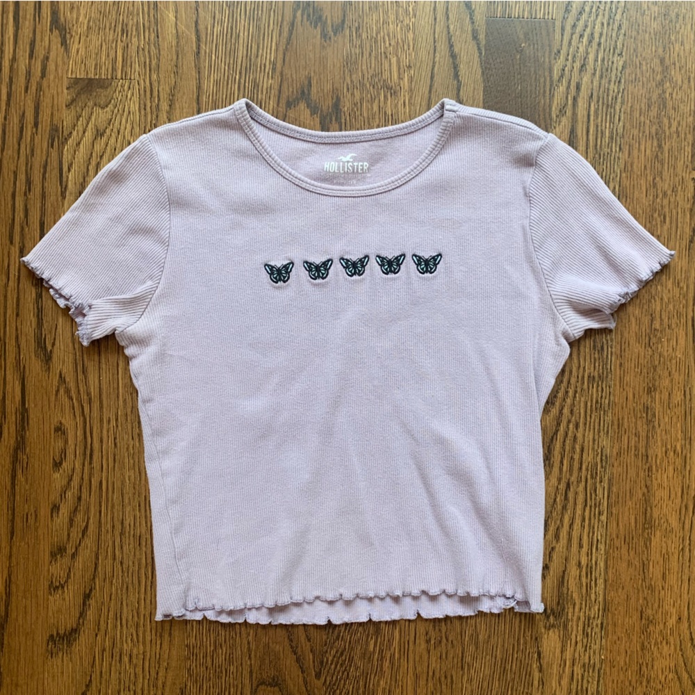 Hollister Purple Baby Tee